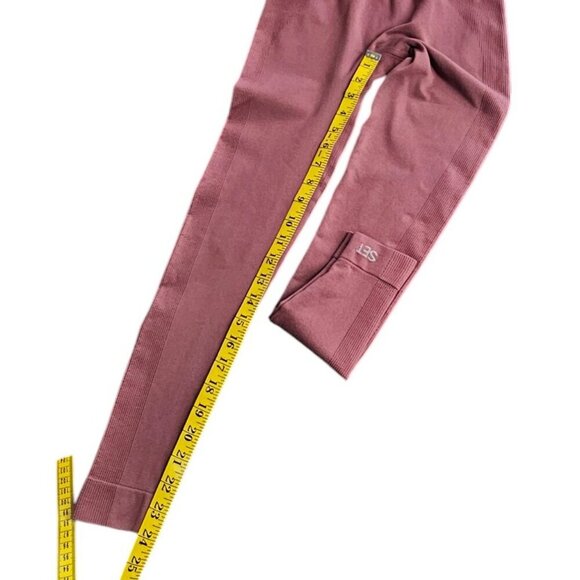 SET Active Womens Sculpt Flex High Rise Leggings, Mauve, Athletic, Size Small - Picture 5 of 9